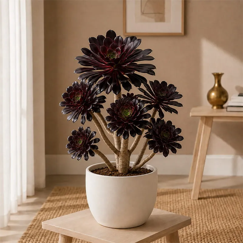 Aeonium Black Plant