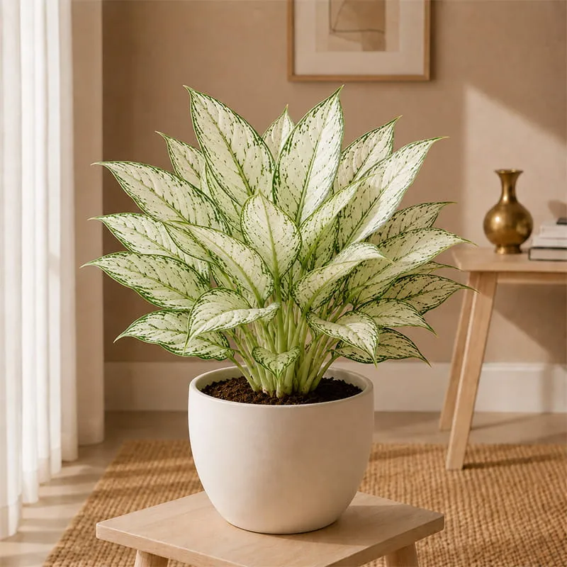 Aglaonema Snow White Plant